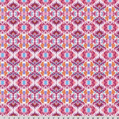Wanderlust Damask Quilting Cuddle Pink Fabric per yard