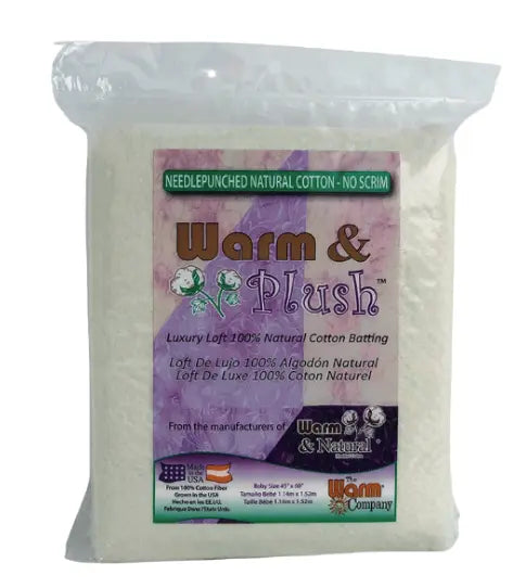 Warm & Plush Luxury Loft 100% Natural Cotton without Scrim