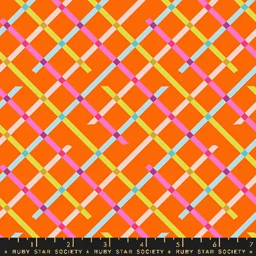 Washi Plus Goldfish Tape Grid 43"/44" Fabric Per Yard