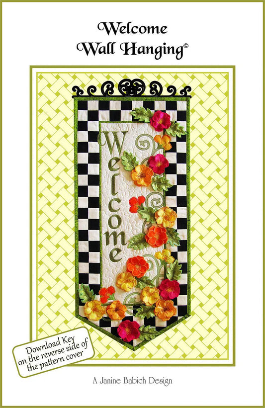 Welcome Wall Hanging Machine Embroidery
