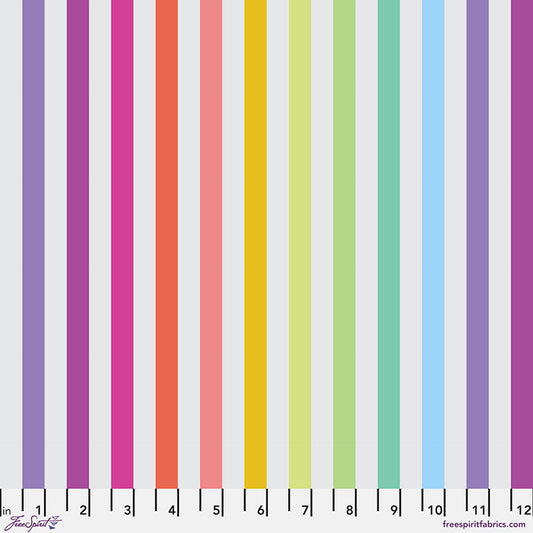 Whisper Disco Stripe True Colors 43/44" Cotton Fabric Per Yard