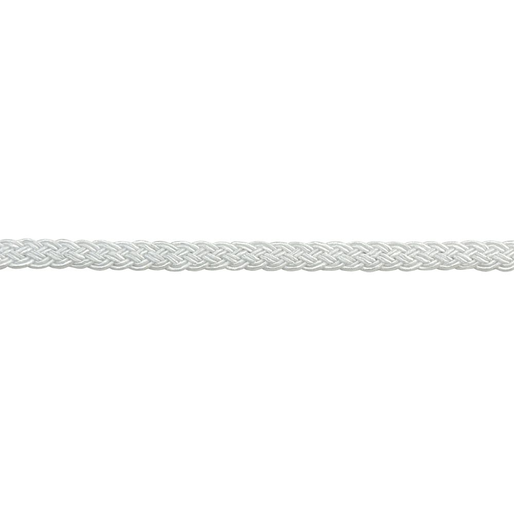 Woven Gimp Collection - 3/8" Width (50 Yard Roll) - BR-715-27 White