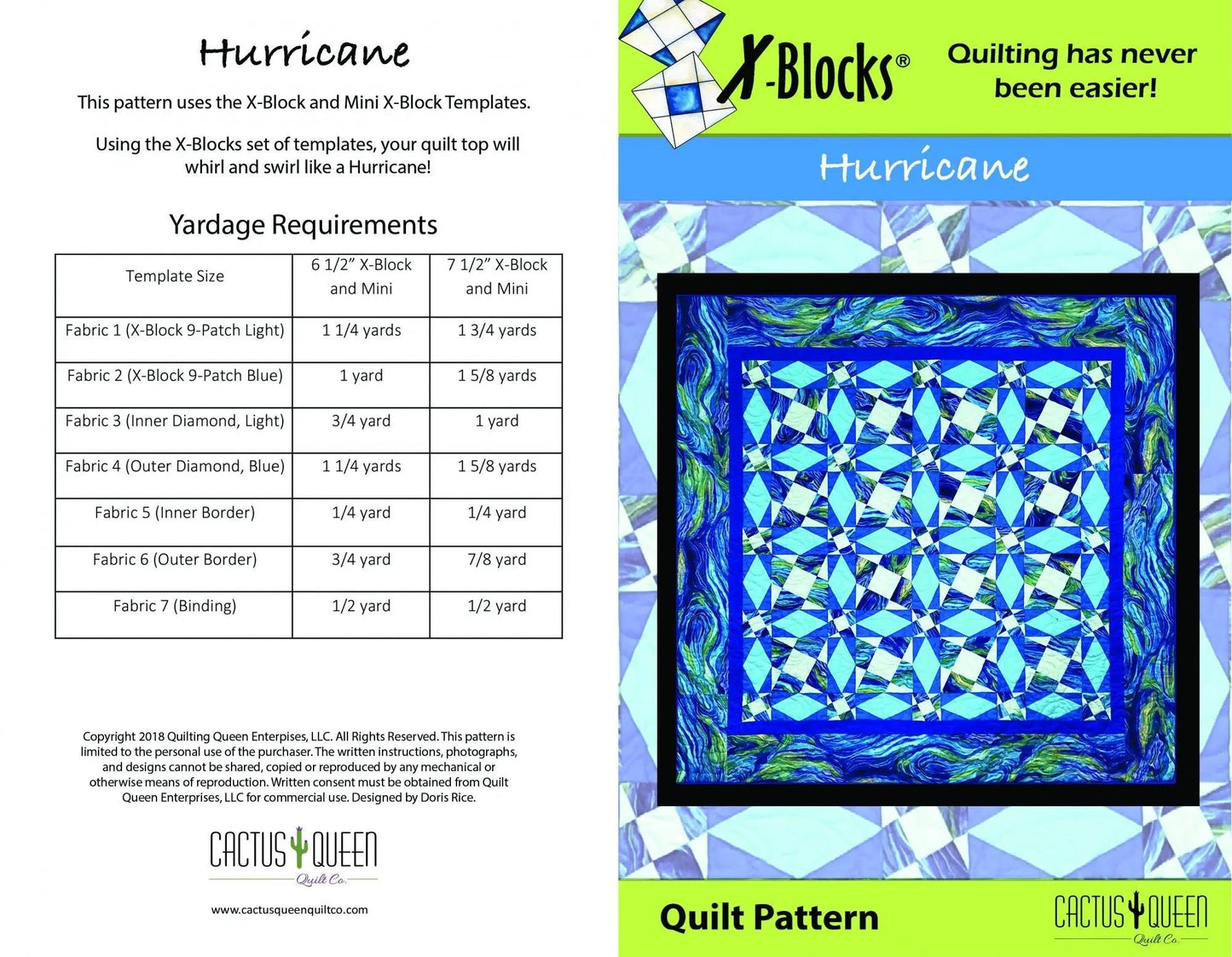 X-Block Hurricane Pattern