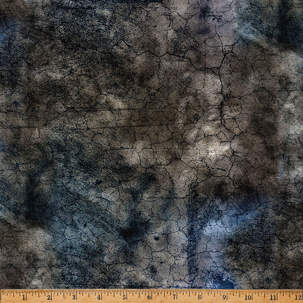 Black Charcoal Concrete Hammer Down 43"/44" Fabric Per Yard