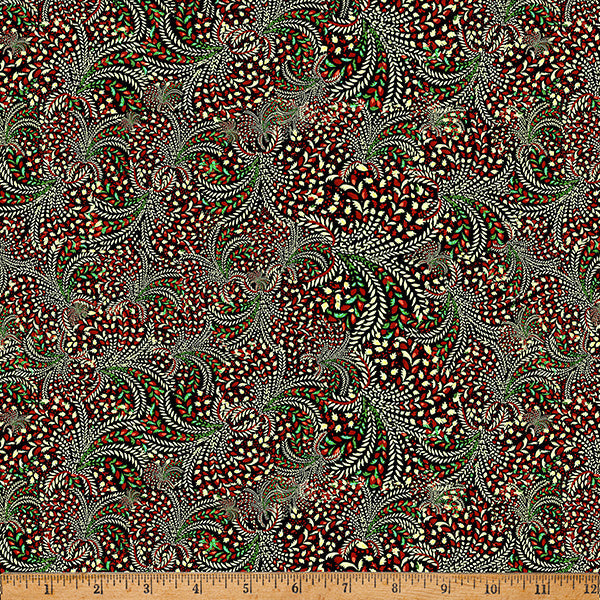 Black Feathers Mousing Around 43"/44" Fabric Per Yard