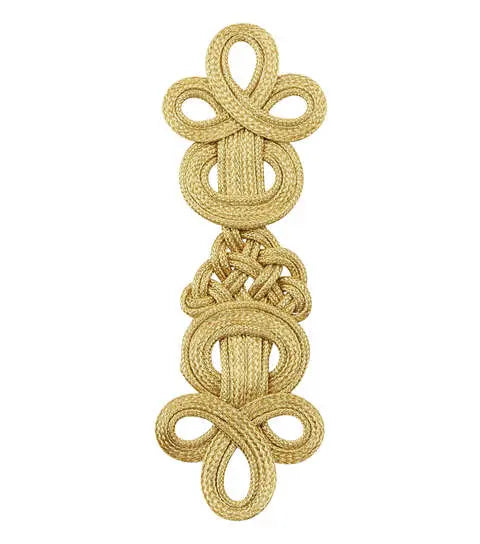 Yaya Han 2.38''x7'' Sew on Dali Frog Closure Gold