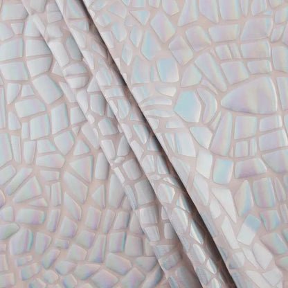 Yaya Han 4 Way Broken Glass Mirror 57" White Fabric Per Yard