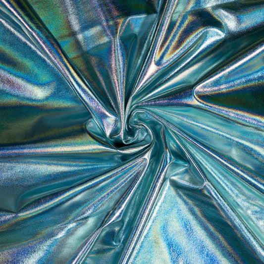 Yaya Han 4 Way Oil Slick 58" Light Blue Fabric Per Yard