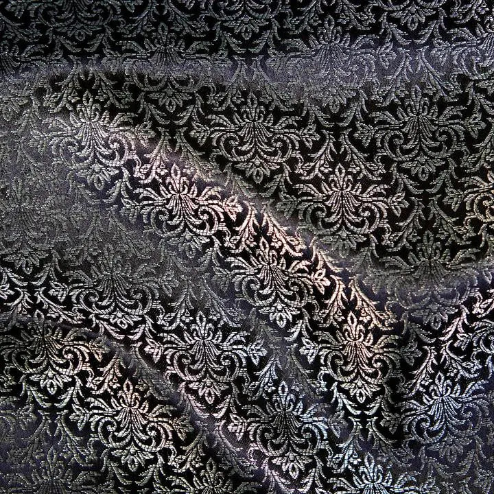 Yaya Han Brocade Imperial 58" Silver Fabric Per Yard