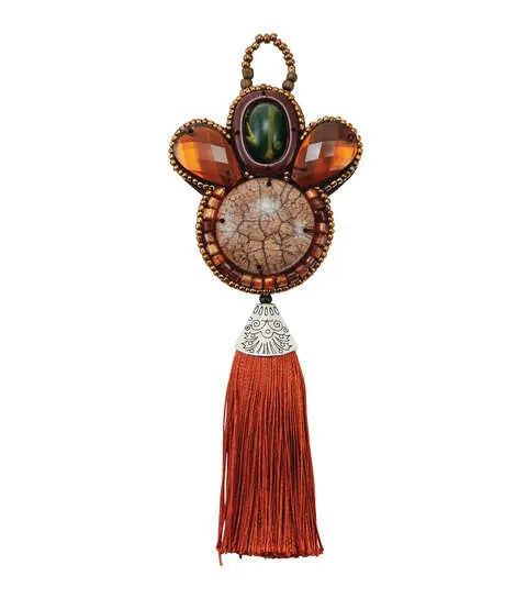 Yaya Han Cosplay Sew on Wajir Tassel Accent Brown & Green