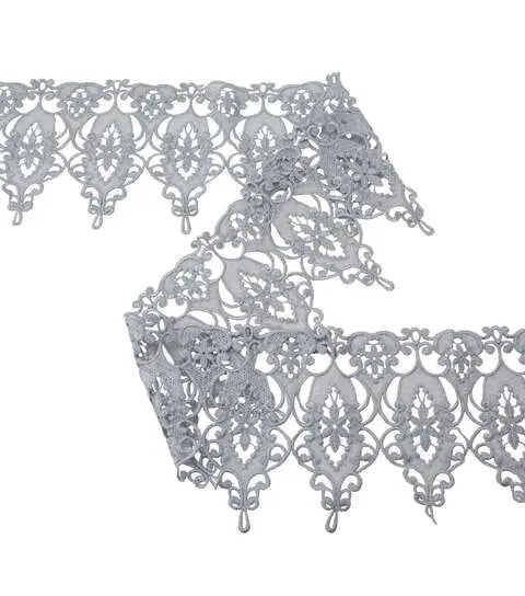 Yaya Han Sew On Bianca Metallic Silver Trim - Per Yard