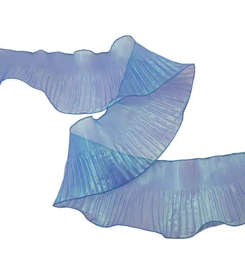 Yaya Han Sew On Mermaid Ruffle Blue Trim 5.5" Blue - Per Yard