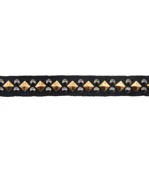 Yaya Han Sew on Dual LA Punk Trim 0.75'' Gold & Pewter - Per Yard
