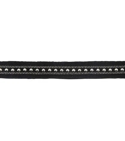 Yaya Han Sew on Gothic Studded Trim 0.75'' Silver - Per Yard