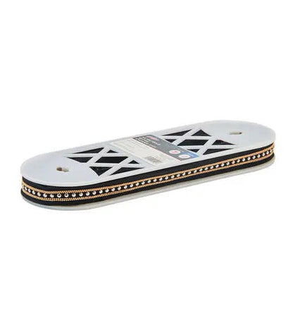 Yaya Han Sew on Gothic Studded Trim 0.75'' Silver & Gold - Per Yard