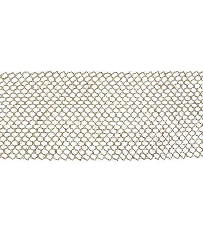 Yaya Han Sew on Mesh Trim 4.5" Gold - Per Yard
