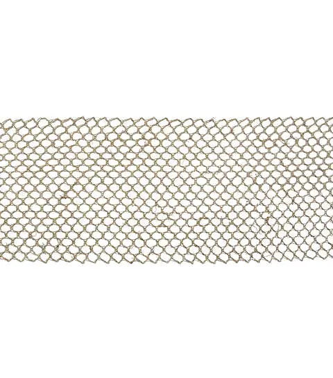 Yaya Han Sew on Mesh Trim 4.5" Gold - Per Yard