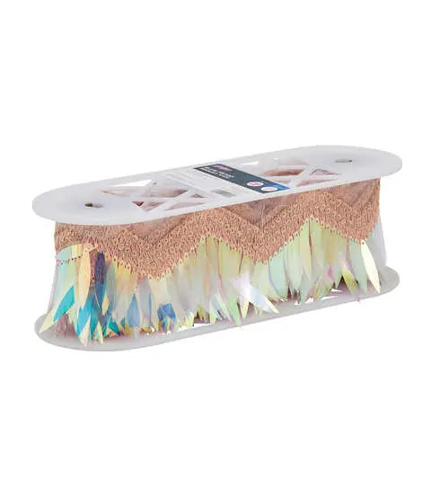 Yaya Han Sew on Tango Sequin Trim 3.25" Blue - Per Yard