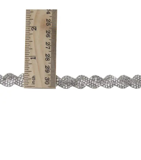 Yaya Han Twisted Crystal Trim 0.5" - Per Yard