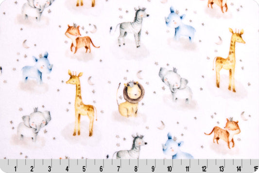 Safari Lullaby Cloud Cuddle Fabric per yard