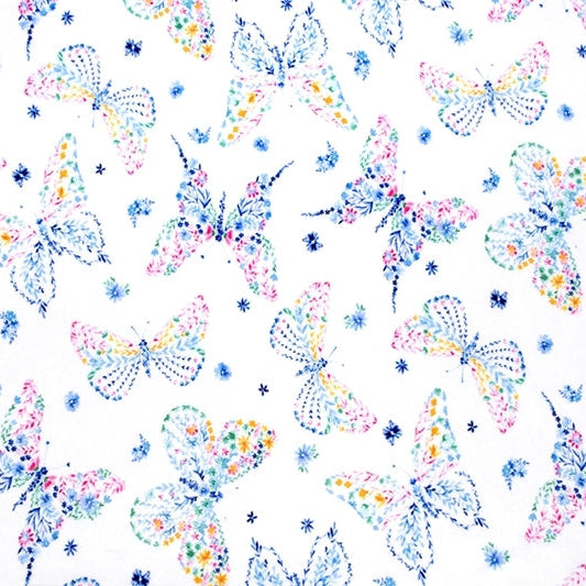 Digital Cuddle Snow Mariposa 58" - 60" Fabric per yard