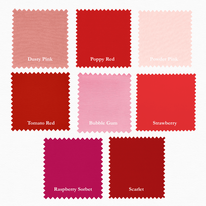 Supreme Solids - One Yard Bundle - 8 pack (Pink & Reds)
