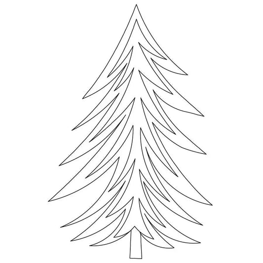 Pine Tree Block Digital Quilting Design